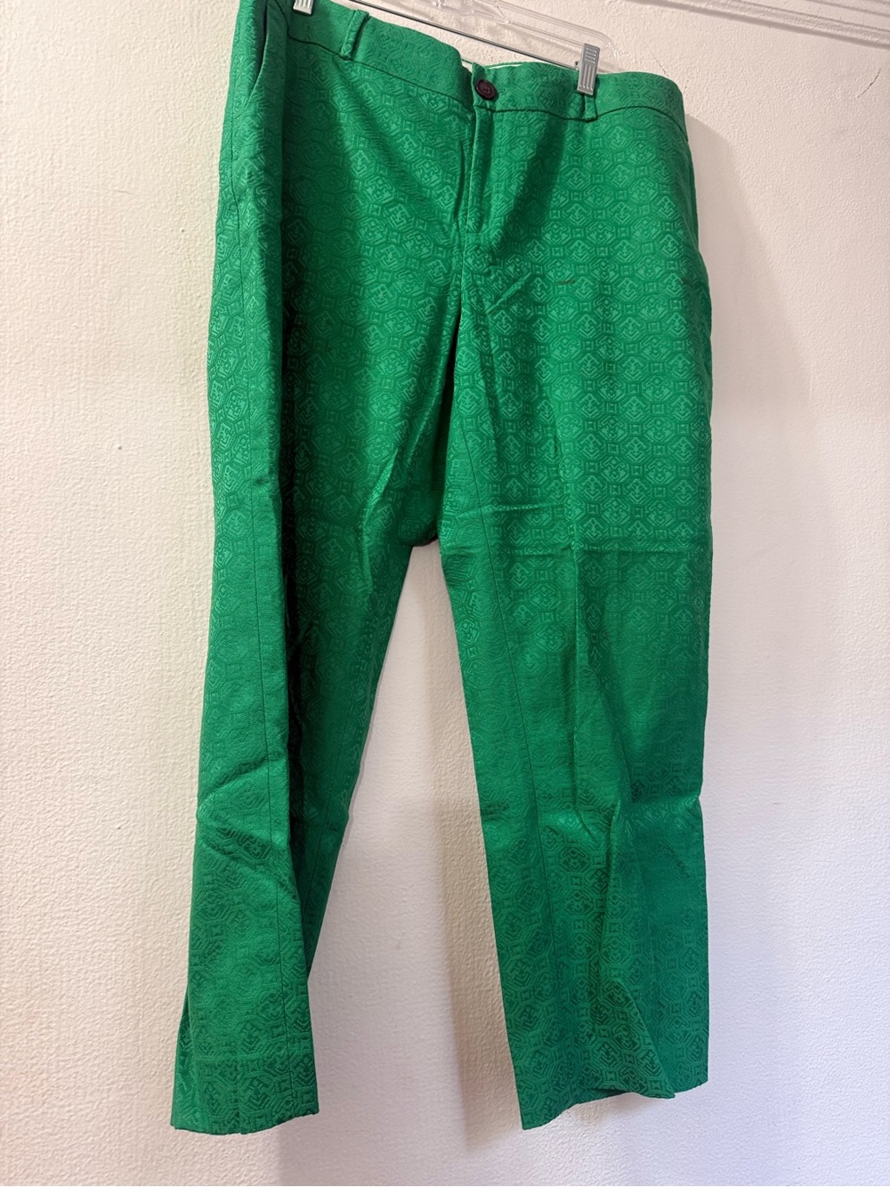 Banana Republic Green Patterned slim pants Size 14